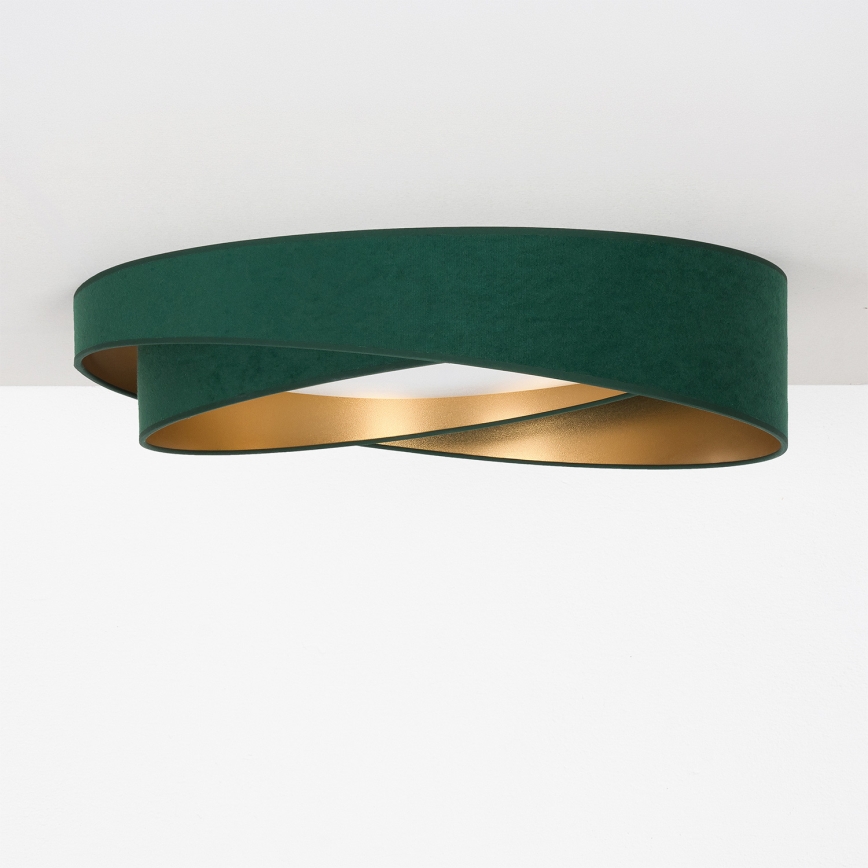 BRILAGI - LED Stropné svietidlo VELVET TWIST LED/24W/230V 4000K pr. 55 cm zelená/zlatá