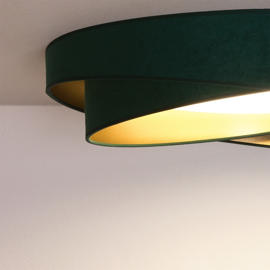 BRILAGI - LED Stropné svietidlo VELVET TWIST LED/24W/230V 4000K pr. 55 cm zelená/zlatá