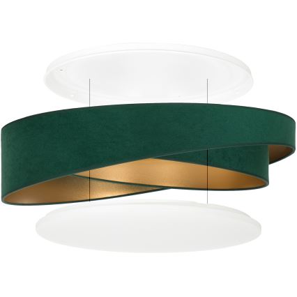 BRILAGI - LED Stropné svietidlo VELVET TWIST LED/24W/230V 4000K pr. 55 cm zelená/zlatá