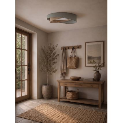 BRILAGI - LED Stropné svietidlo VELVET TWIST LED/24W/230V 4000K priemer 55 cm zelené/béžové