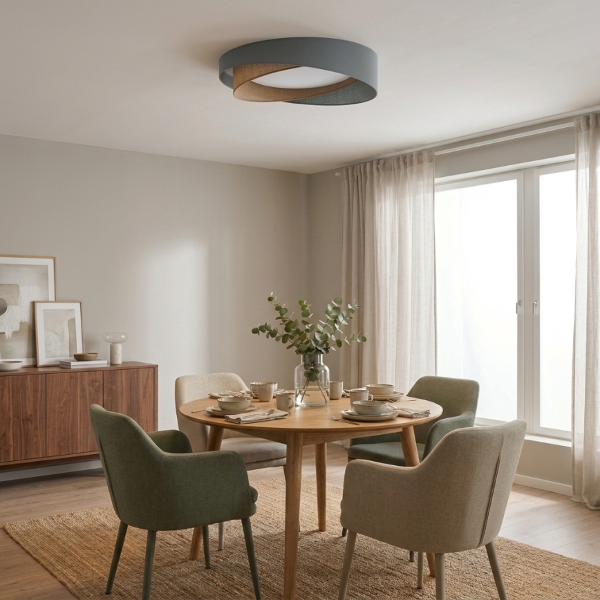 BRILAGI - LED Stropné svietidlo VELVET TWIST LED/24W/230V 4000K priemer 55 cm zelené/béžové