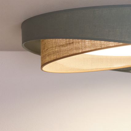 BRILAGI - LED Stropné svietidlo VELVET TWIST LED/24W/230V 4000K priemer 55 cm zelené/béžové