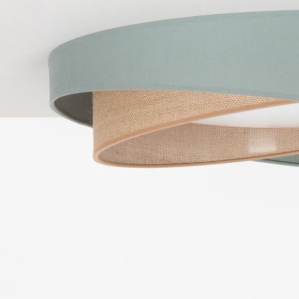BRILAGI - LED Stropné svietidlo VELVET TWIST LED/24W/230V 4000K priemer 55 cm zelené/béžové