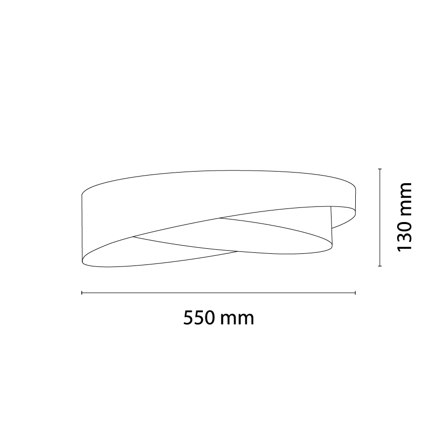 BRILAGI - LED stropné svietidlo VELVET TWIST LED/24W/230V 4000K priemer 55 cm béžová