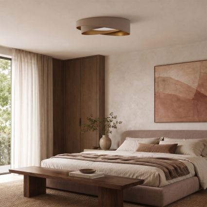 BRILAGI - LED stropné svietidlo VELVET TWIST LED/24W/230V 4000K pr. 55 cm béžová/zlatá