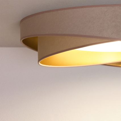 BRILAGI - LED stropné svietidlo VELVET TWIST LED/24W/230V 4000K pr. 55 cm béžová/zlatá