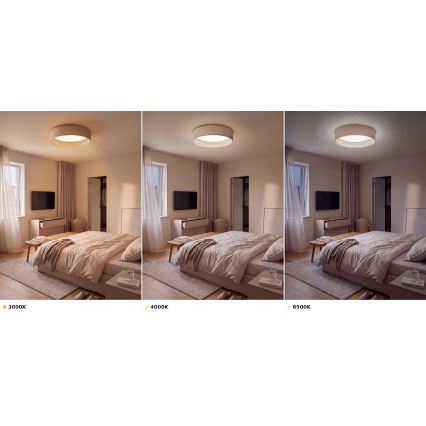 Brilagi - LED stropné svietidlo VELVET VARI LED/24W/230V 3000/4000/6500K pr. 45 cm béžové