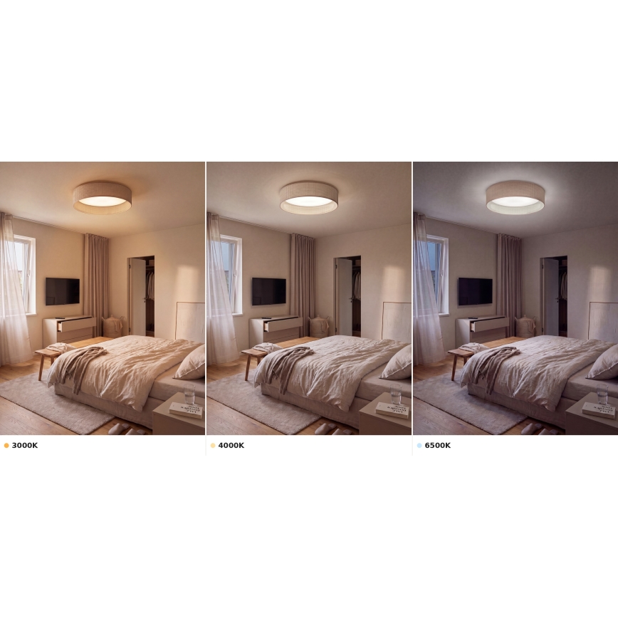 Brilagi - LED stropné svietidlo VELVET VARI LED/24W/230V 3000/4000/6500K pr. 45 cm béžové