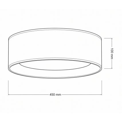 Brilagi - LED stropné svietidlo VELVET VARI LED/24W/230V 3000/4000/6500K pr. 45 cm béžové