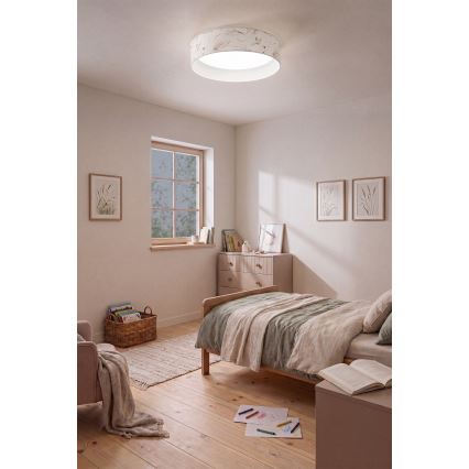 Brilagi - LED Stropné svietidlo VELVET VARI LED/24W/230V 3000/4000/6500K pr. 45 cm biela/kvety