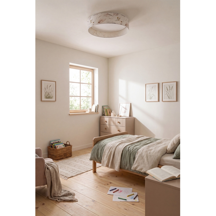 Brilagi - LED Stropné svietidlo VELVET VARI LED/24W/230V 3000/4000/6500K pr. 45 cm biela/kvety