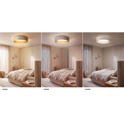 BRILAGI - LED stropné svietidlo VELVET VARI LED/24W/230V 3000/4000/6500K pr. 45 cm krémová/zlatá