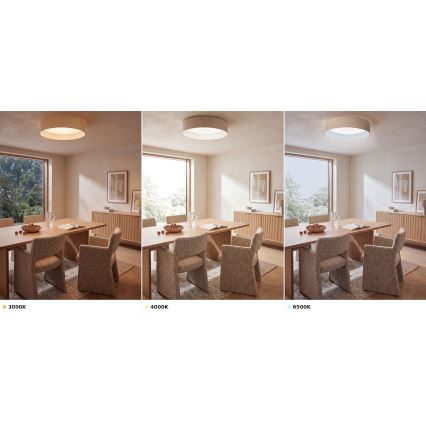 Brilagi - LED stropné svietidlo VELVET VARI LED/24W/230V 3000/4000/6500K pr. 45 cm krémové