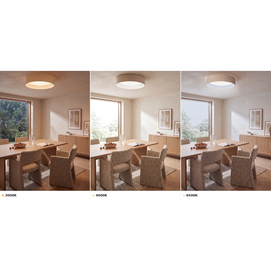 Brilagi - LED stropné svietidlo VELVET VARI LED/24W/230V 3000/4000/6500K pr. 45 cm krémové