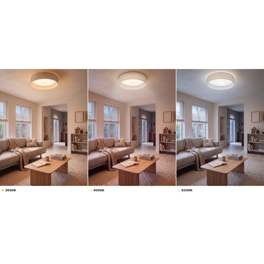 Brilagi - LED stropné svietidlo VELVET VARI LED/24W/230V 3000/4000/6500K Ø 45 cm krémová