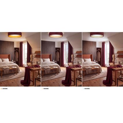Brilagi - LED stropné svietidlo VELVET VARI LED/24W/230V 3000/4000/6500K priemer 45 cm bordová/zlatá