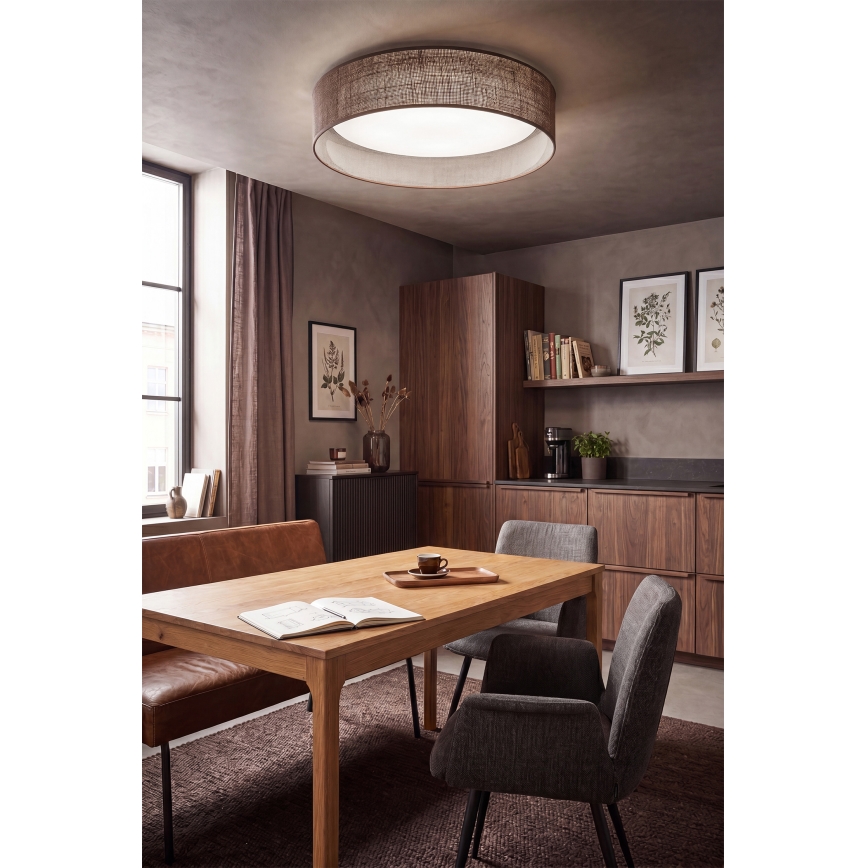 Brilagi - LED stropné svietidlo VELVET VARI LED/24W/230V 3000/4000/6500K pr. 45 cm hnedé