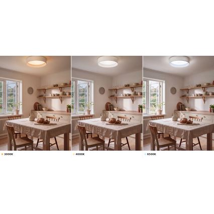 Brilagi - LED stropné svietidlo VELVET VARI LED/24W/230V 3000/4000/6500K priemer 45 cm biela
