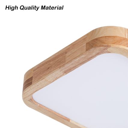 Brilagi - LED stropné svietidlo WOODLINE SQUARE LED/32W/230V 3000/4000/6000K dub 30x30 cm