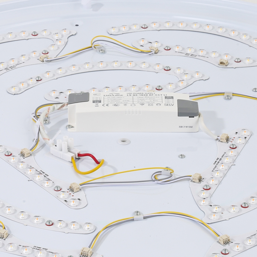 Brilagi - LED Stropné svietidlo WOODROUND LED/40W/230V 3000/4000/6000K pr. 60 cm drevo CRI 90