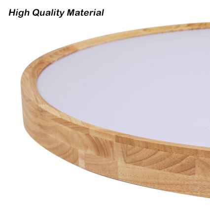 Brilagi - LED stropné svietidlo WOODROUND LED/70W/230V 3000/4000/6000K pr. 80 cm drevené CRI 90