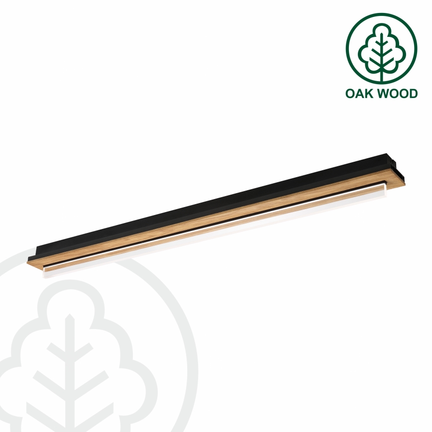Brilagi - LED Stropné svietidlo WOODY FLAT LED/25W/230V 118 cm dub/čierna