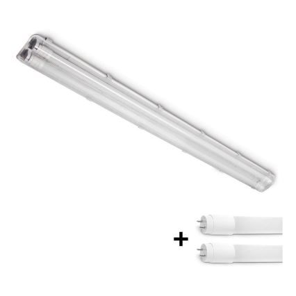 Brilagi - LED technické zářivkové svietidlo OPTIMA T8 2xG13/18W/230V 4000K IP65 128 cm - paleta 110 ks