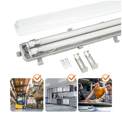 Brilagi - LED Technické žiarivkové svietidlo OPTIMA T8 2xG13/18W/230V 4000K IP65 128 cm