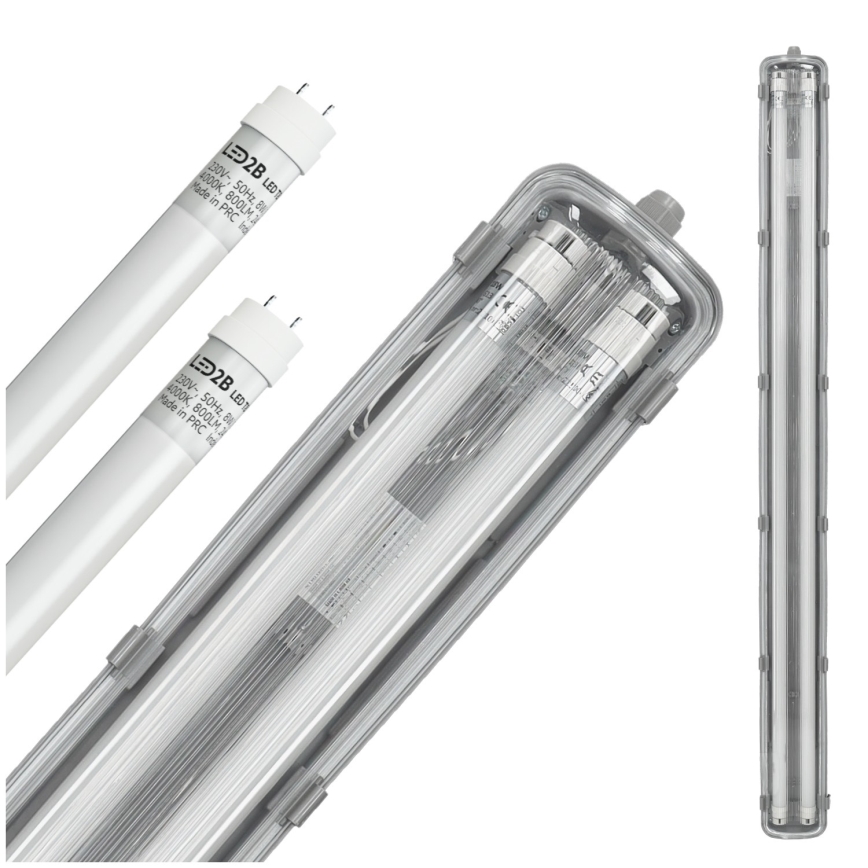 Brilagi - LED Technické žiarivkové svietidlo OPTIMA T8 2xG13/18W/230V 4000K IP65 128 cm