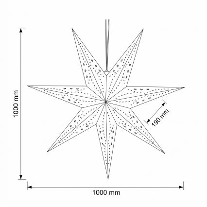 BRILAGI - LED Vianočná dekorácia LED/2xAA 100 cm hviezda