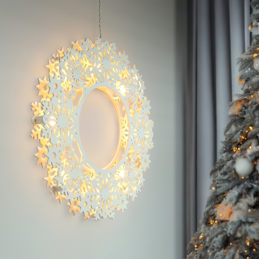 Brilagi - LED vianočná dekorácia LED/2xAA 30 cm veniec
