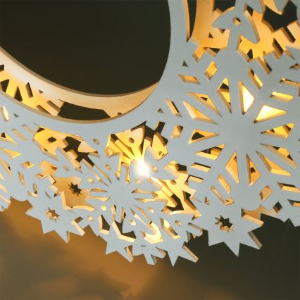 Brilagi - LED vianočná dekorácia LED/2xAA 30 cm veniec