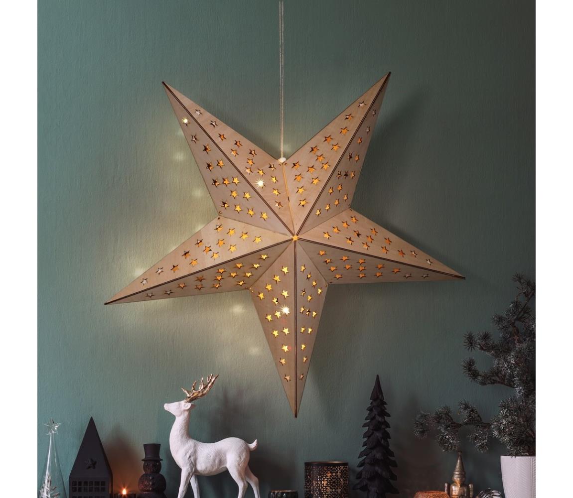 Brilagi - LED vianočná dekorácia LED/2xAA 59x55 cm hviezda 1v293-OEM1