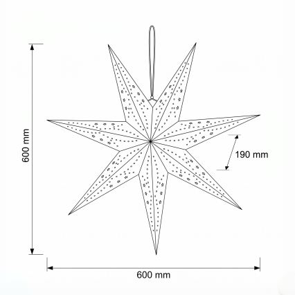 BRILAGI - LED Vianočná dekorácia LED/2xAA 60 cm hviezda