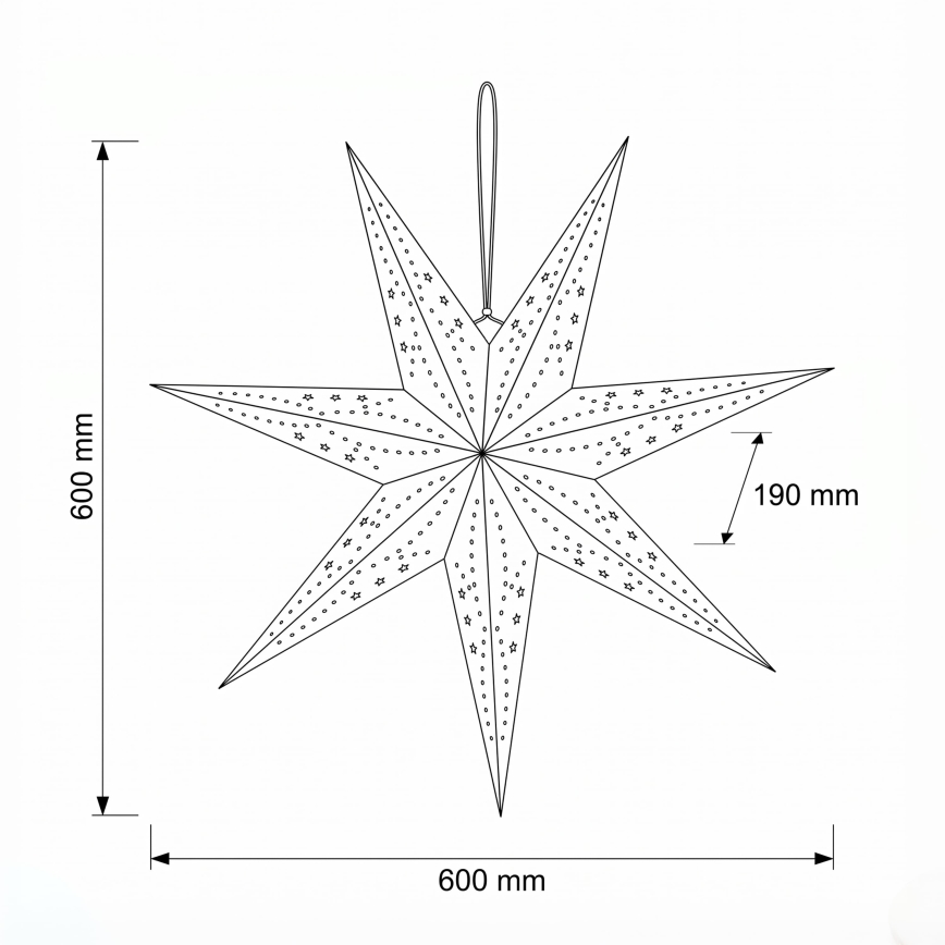 BRILAGI - LED Vianočná dekorácia LED/2xAA 60 cm hviezda