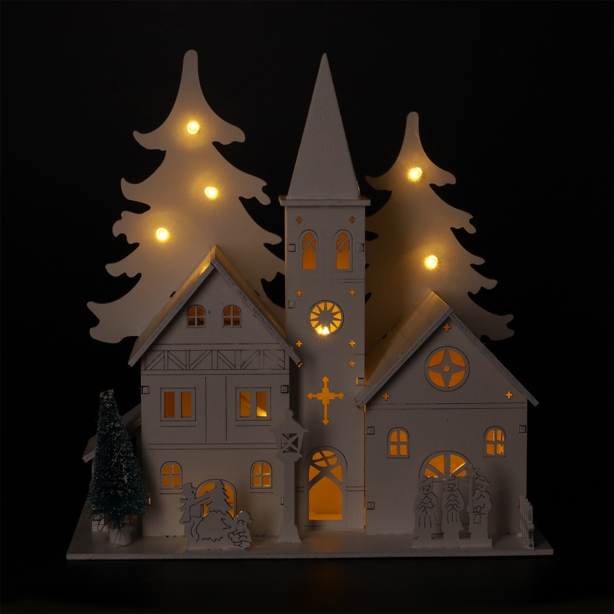 Brilagi - LED vianočná dekorácia LED/2xAA kostolík