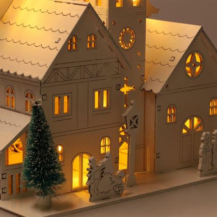 Brilagi - LED vianočná dekorácia LED/2xAA kostolík