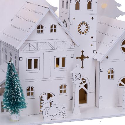 Brilagi - LED vianočná dekorácia LED/2xAA kostolík