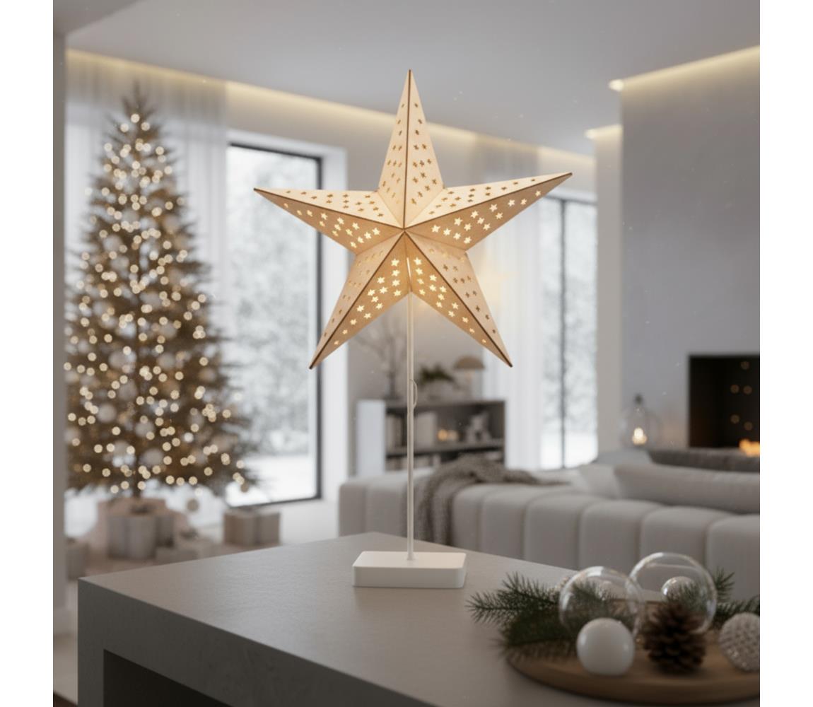 Brilagi - LED Vianočná dekorácia LED/3xAA 62x40 cm hviezda 1v1108-OEM1