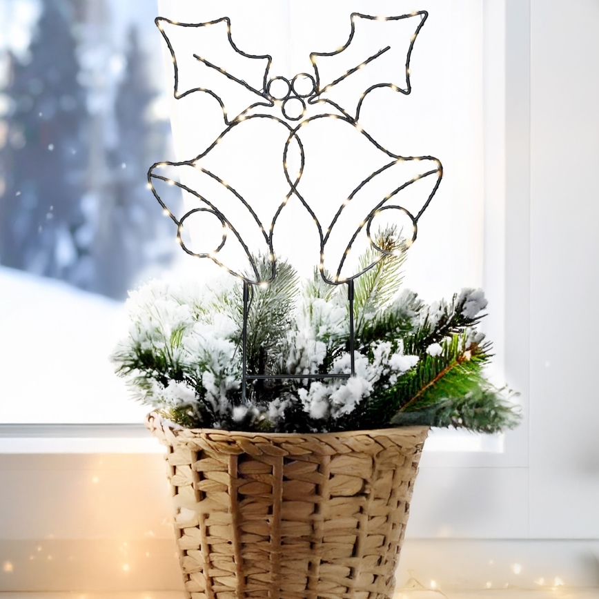 Brilagi - LED Vianočná dekorácia LED/3xAA IP44 zvončeky
