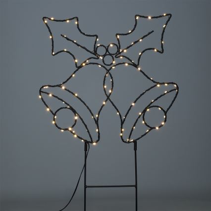 Brilagi - LED Vianočná dekorácia LED/3xAA IP44 zvončeky