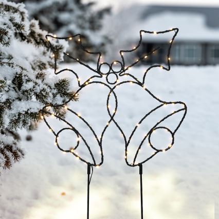 Brilagi - LED Vianočná dekorácia LED/3xAA IP44 zvončeky