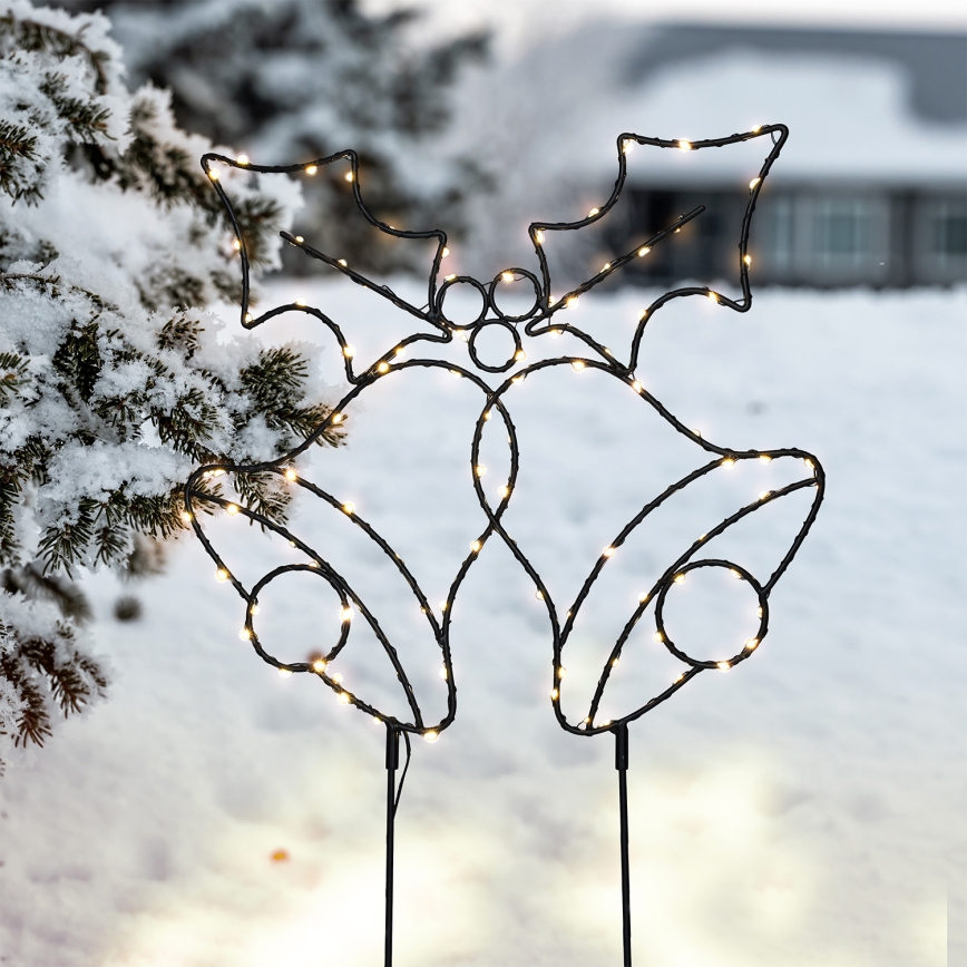 Brilagi - LED Vianočná dekorácia LED/3xAA IP44 zvončeky
