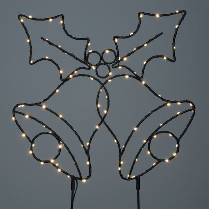 Brilagi - LED Vianočná dekorácia LED/3xAA IP44 zvončeky
