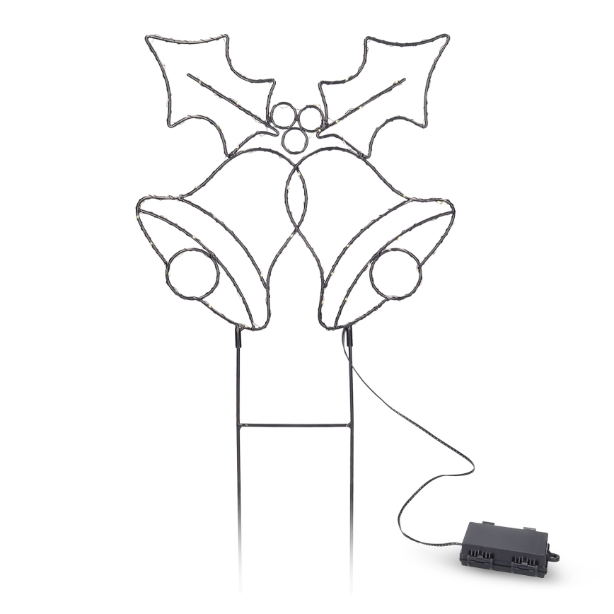 Brilagi - LED Vianočná dekorácia LED/3xAA IP44 zvončeky