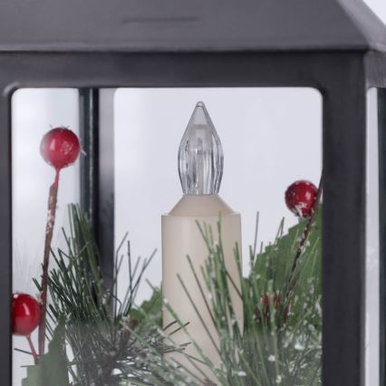 BRILAGI - LED Vianočná dekorácia LED/3xAAA lucerna čierna