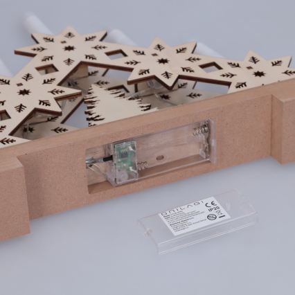 BRILAGI - LED Vianočný svietnik 5xLED/2xAA béžový