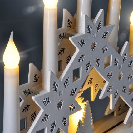 Brilagi - LED Vianočný svietnik 5xLED/2xAA