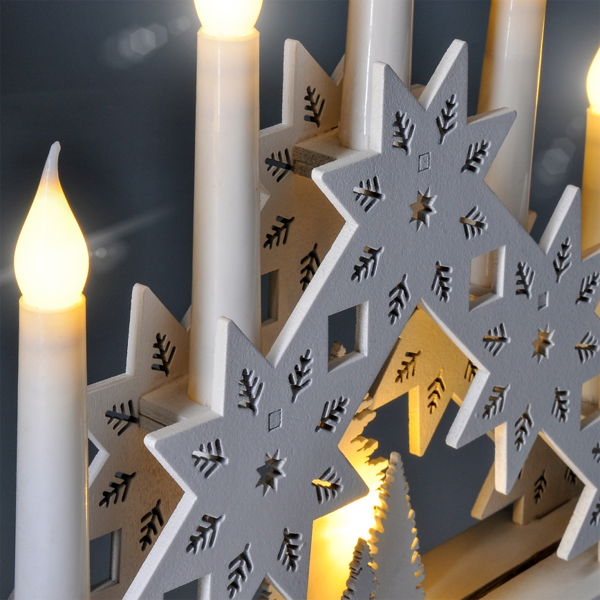 Brilagi - LED Vianočný svietnik 5xLED/2xAA