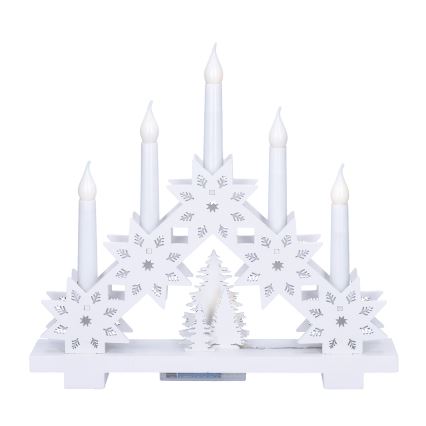 Brilagi - LED Vianočný svietnik 5xLED/2xAA